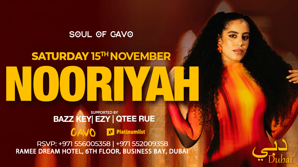 Soul of Cavo Presents NOORIYAH Live in Dubai