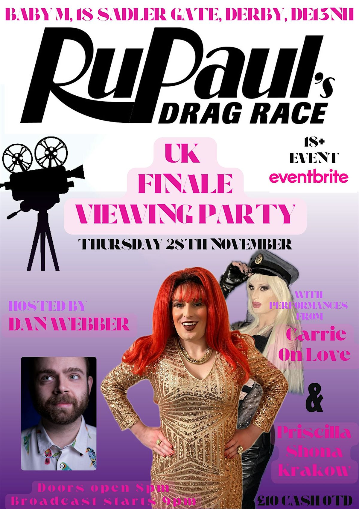 Drag Race UK Viewing Party @ Baby M