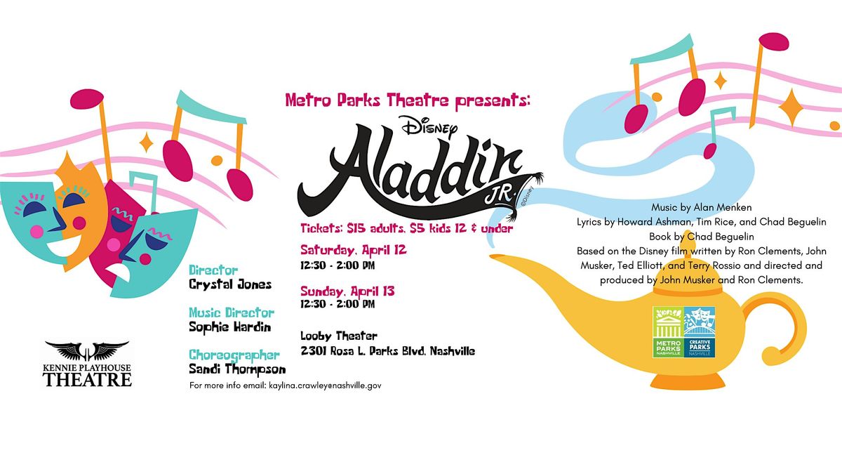 Metro Park's Theatre Presents: Disney's Aladdin Jr.