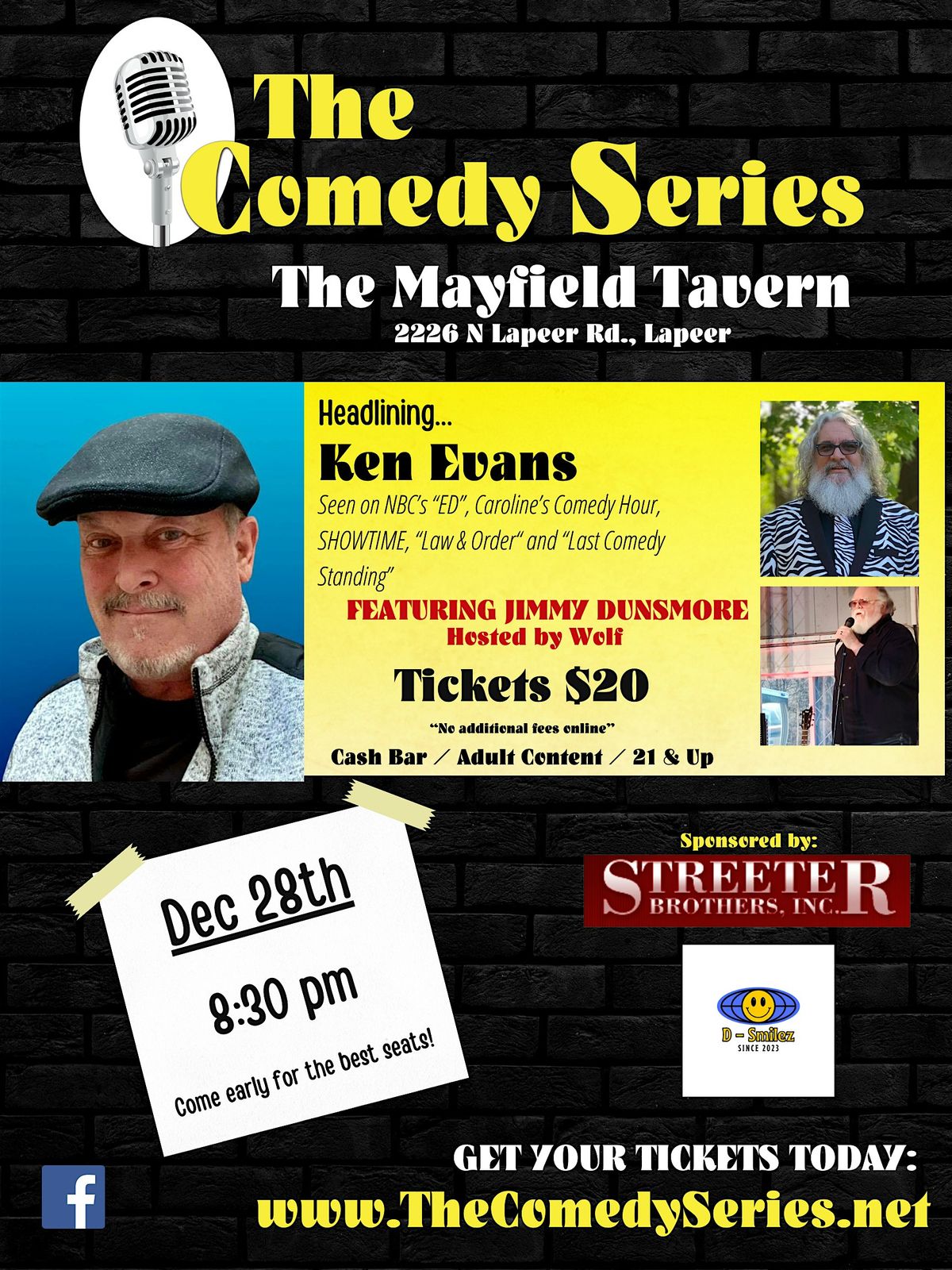 Comedy Show -Mayfield Tavern-Lapeer