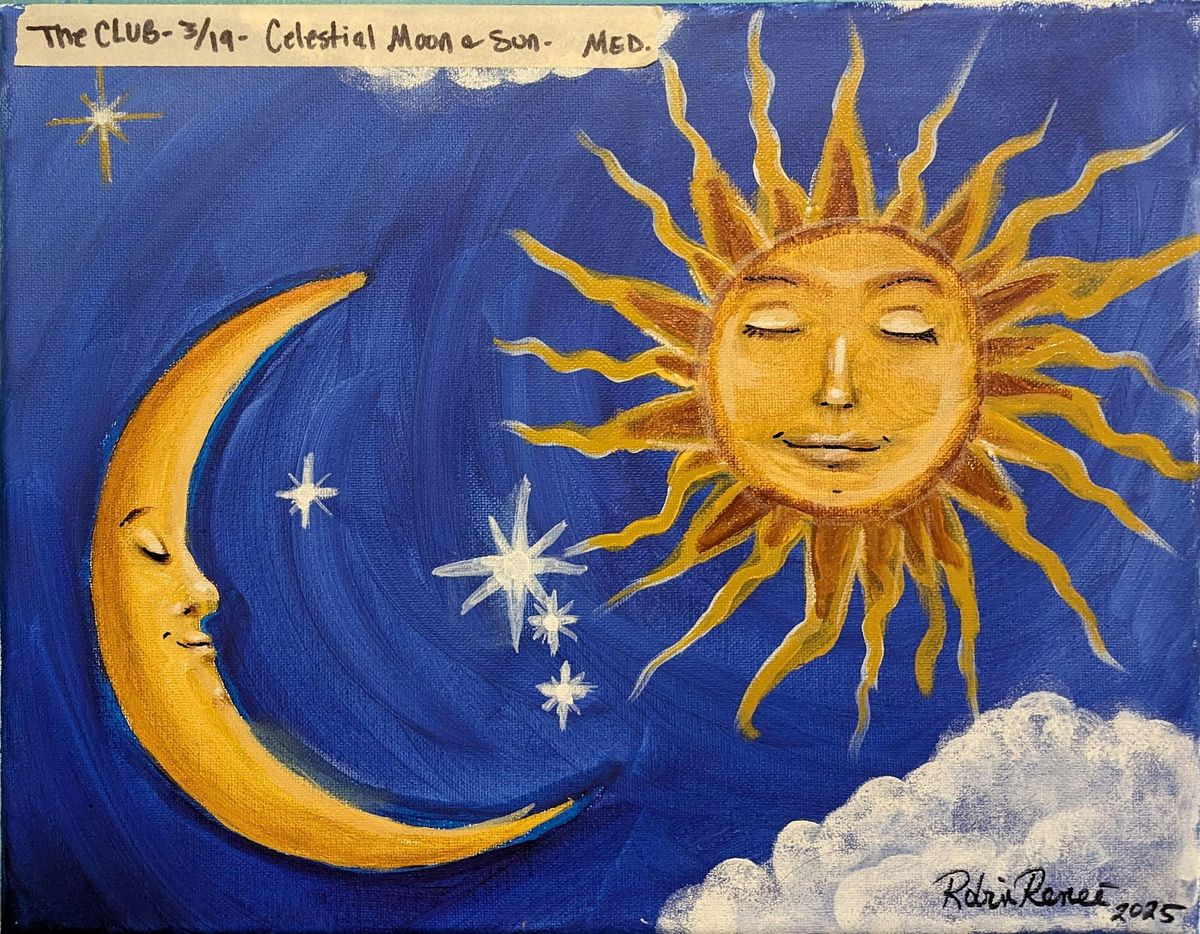 Celestial Moon & Sun Paint and Sip