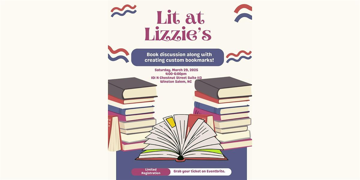 Lit at Lizzie\u2019s: A Book Club Experience