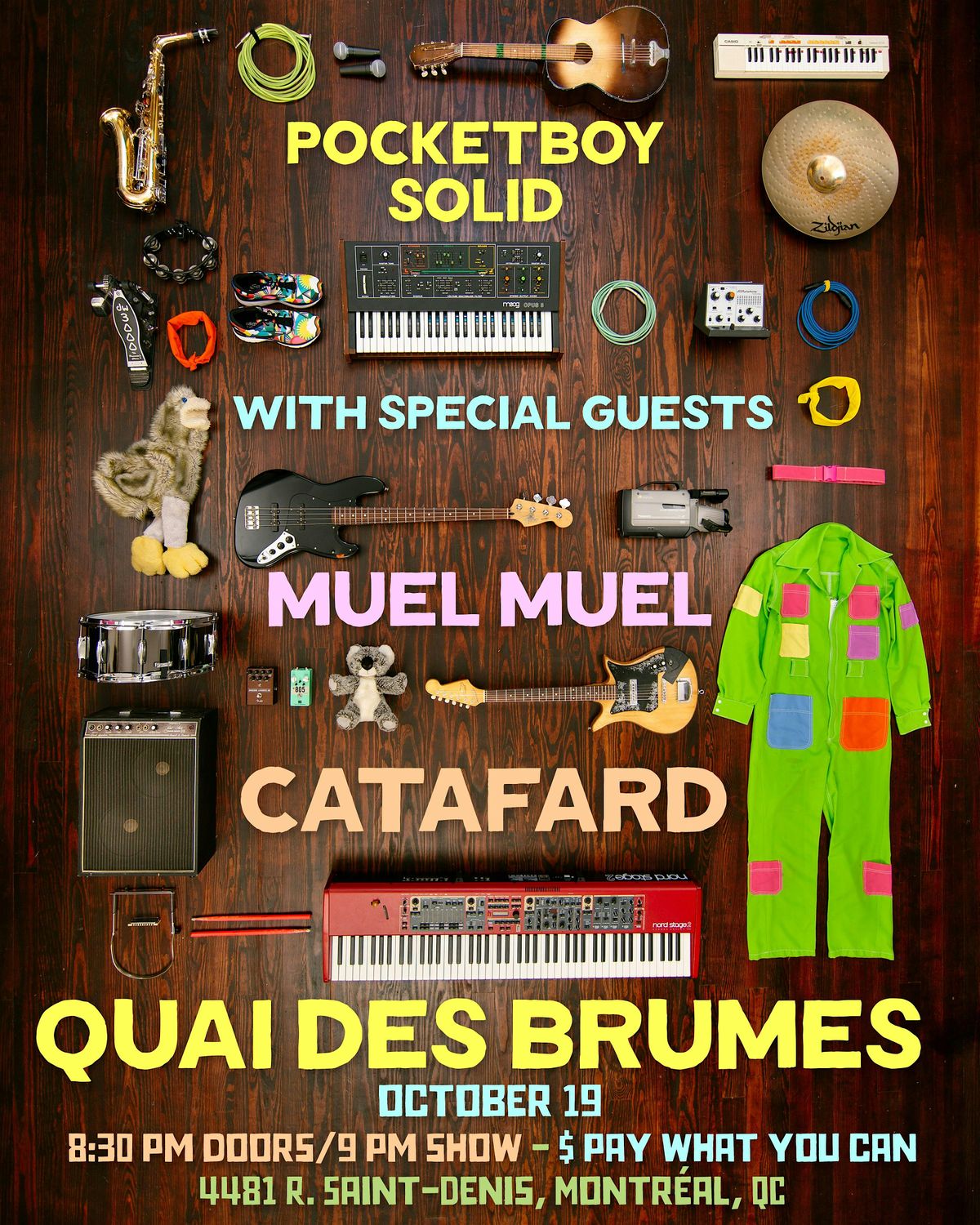 Pocketboy Solid, Muel Muel, and Catafard live at Quai des Brumes