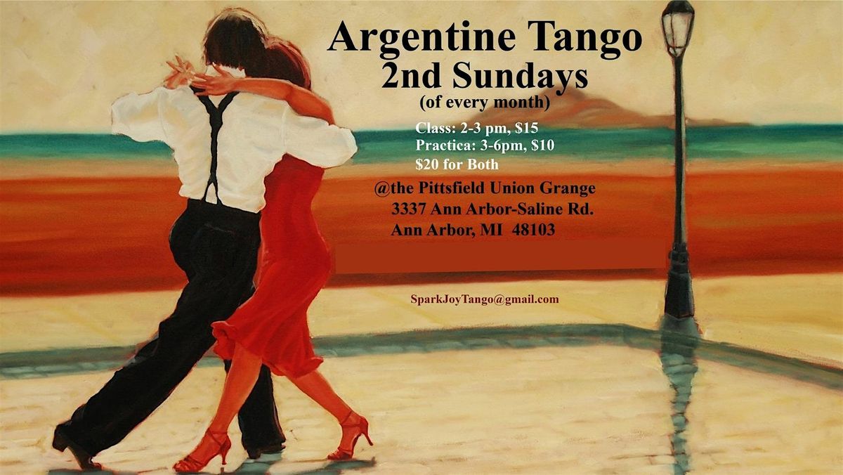 2nd Sundays of the month Argentine Tango class\/practica