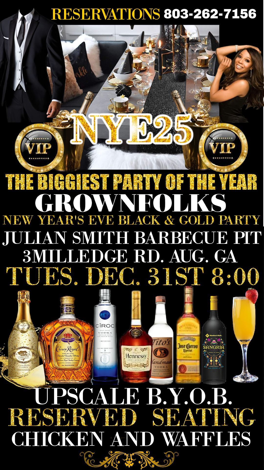 2025 NEW YEARS EVE BLACK & GOLD CELEBRATION\u203c\ufe0f 