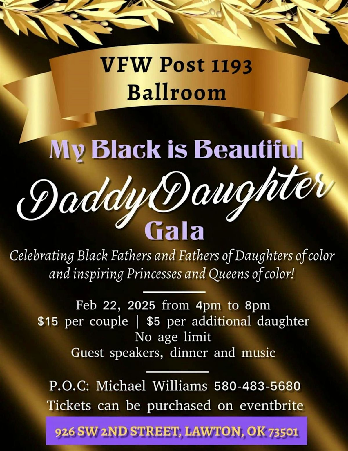 My Black is Beautiful Daddy Daughter Gala