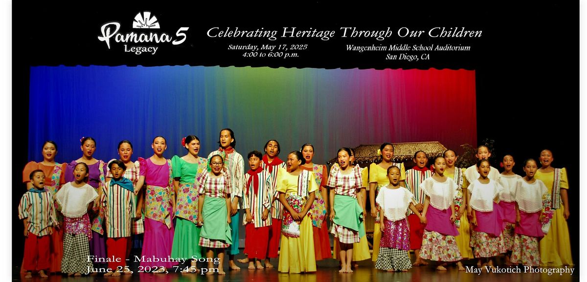 Pamana 5 (Legacy) - Jr. SAMAHAN Concert of Filipino Folk Dances & Music