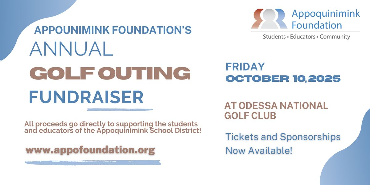 Appo Foundation's Annual Golf Outing Fundraiser