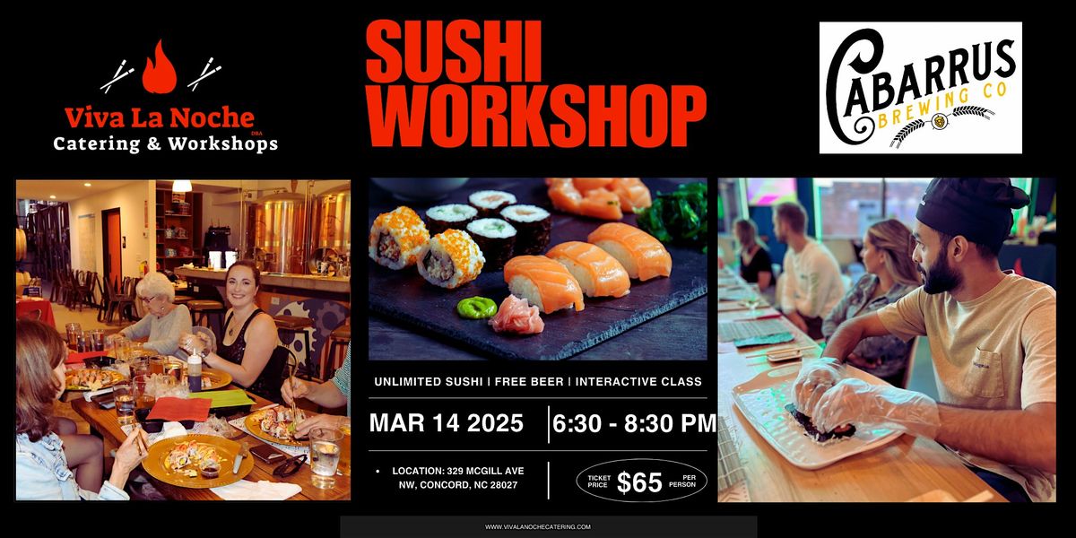 Sushi Workshop Cabarrus Brewing