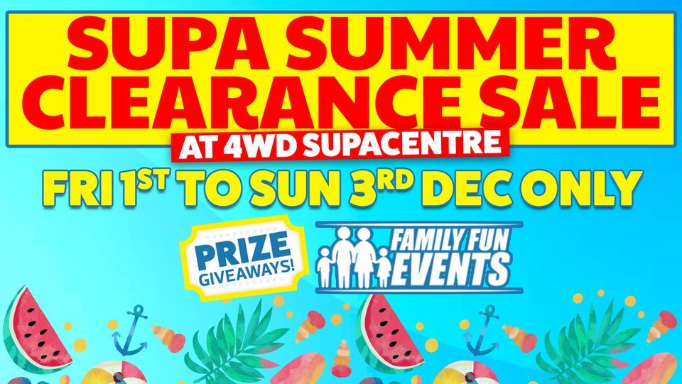 Supa Summer Clearance Sale at 4WD Supacentre Eastern Creek