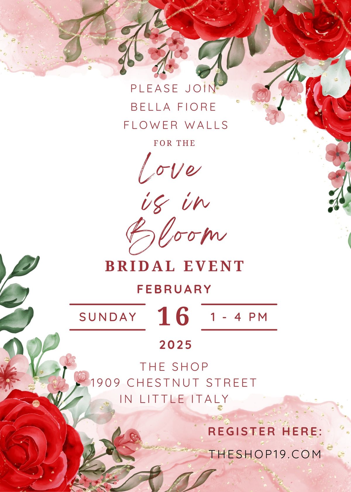 Love Is In Bloom Bridal Event