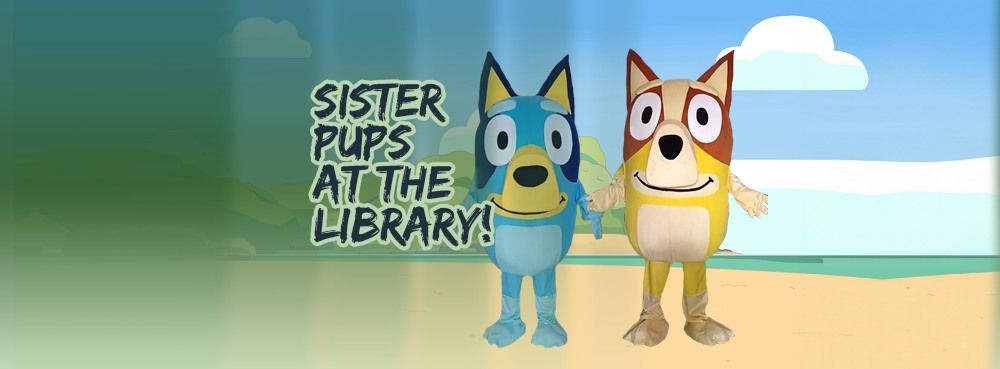 Sister Pups Visit Willard Public Library