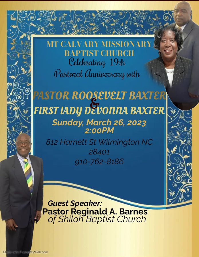 Pastor's 19th Anniversary for Reverend Roosevelt Baxter