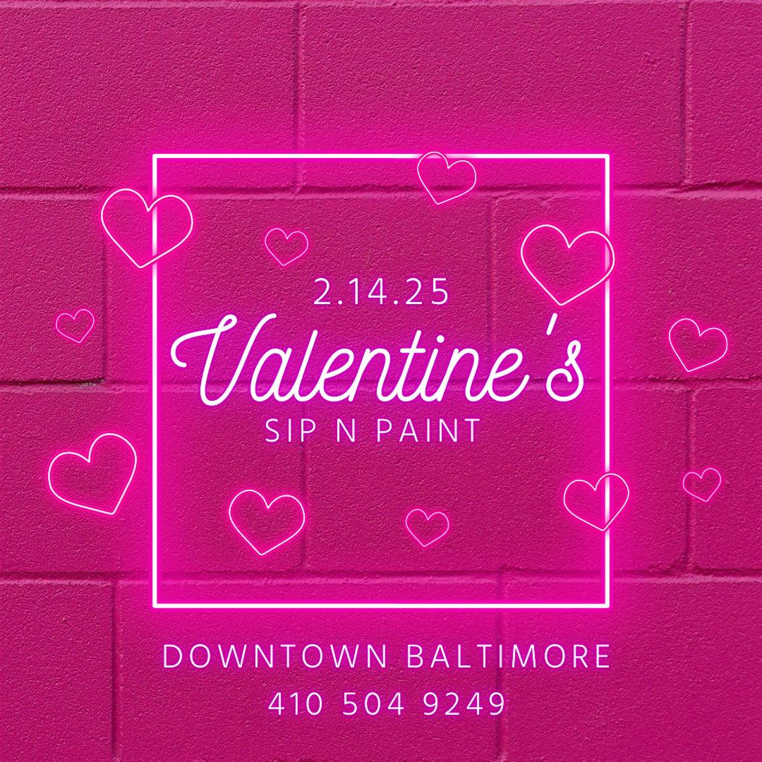 Valentine's Day Sip n Paint @ Baltimore's BEST Art Gallery!