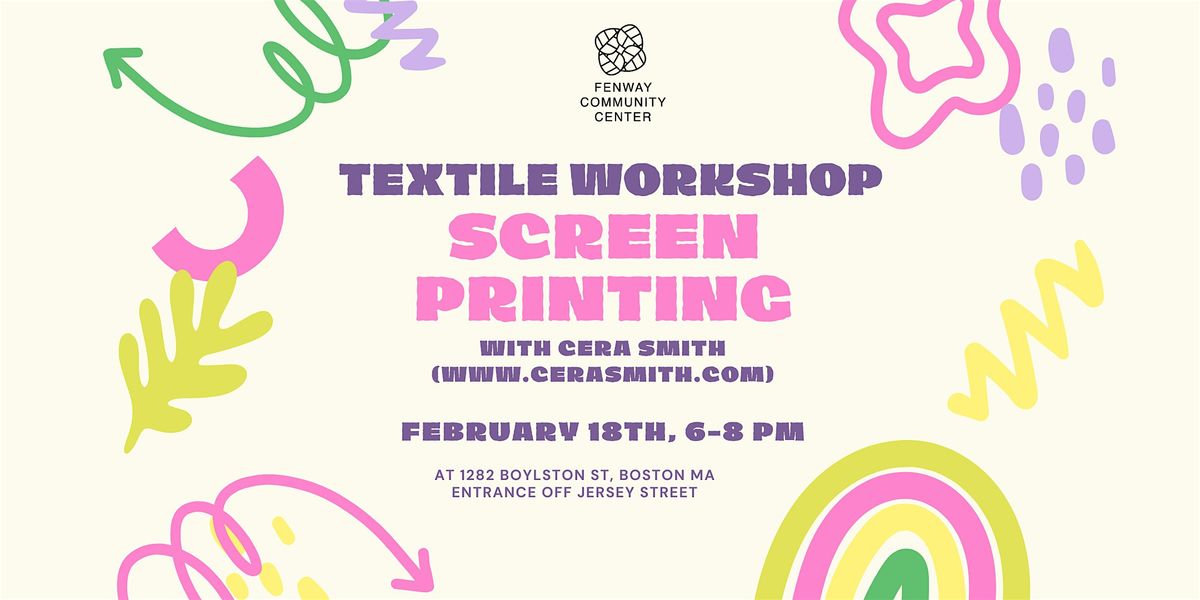 Textile Workshop: Screen Printing