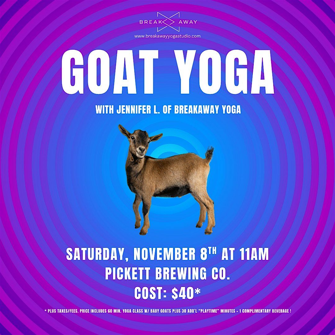 Goat Yoga at Pickett Brewing Co.