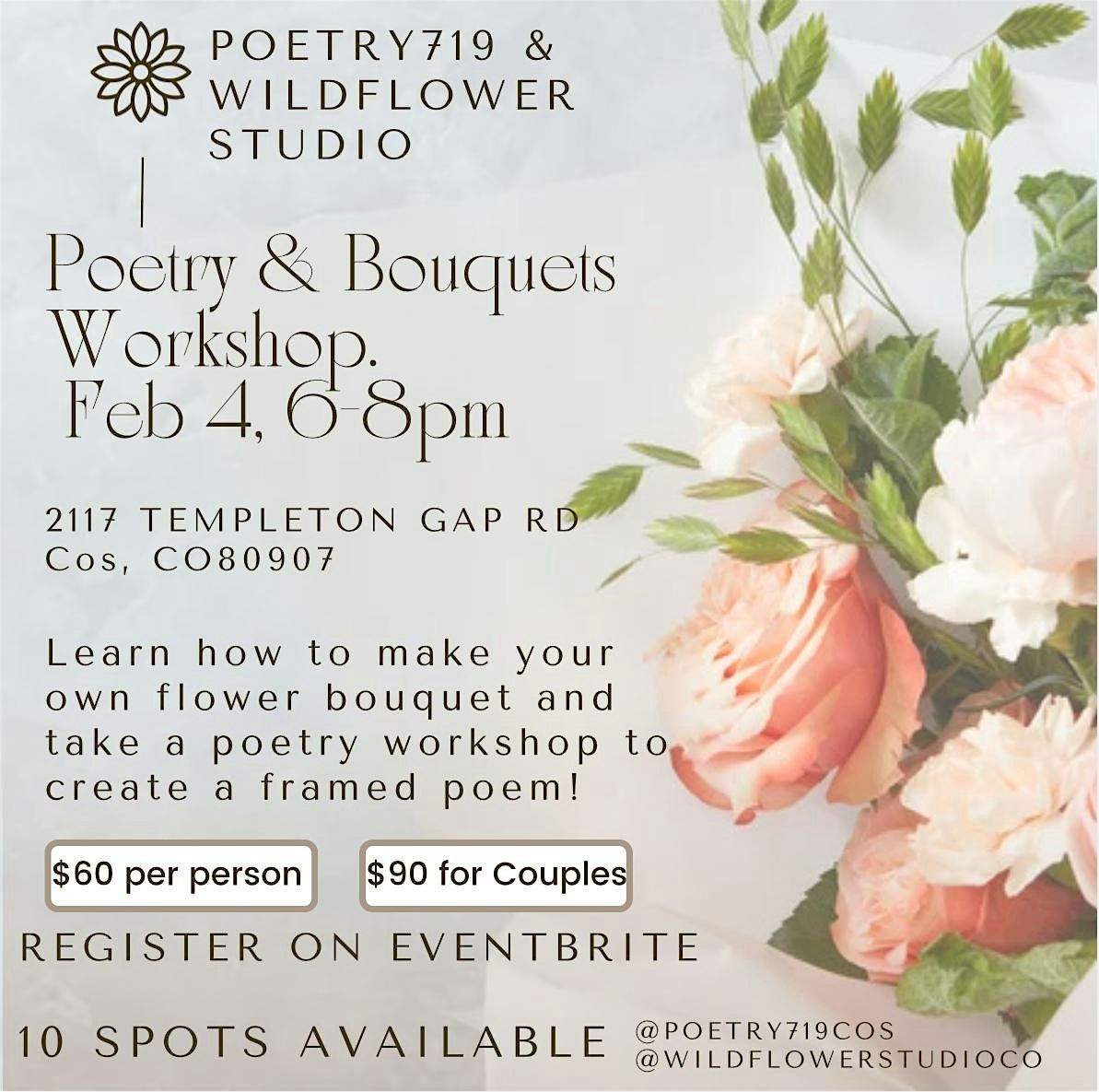 Poetry & Bouquets Workshop