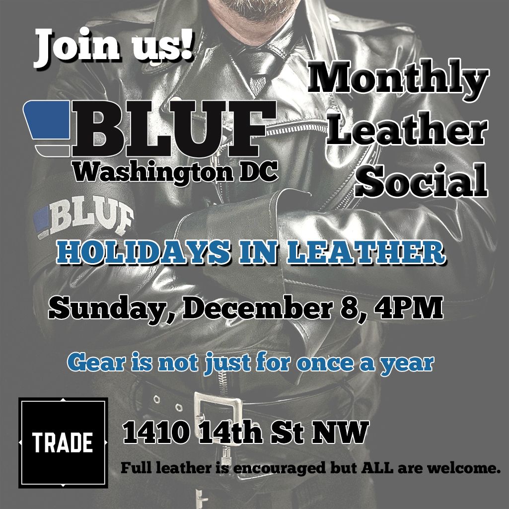 December BLUF leather social