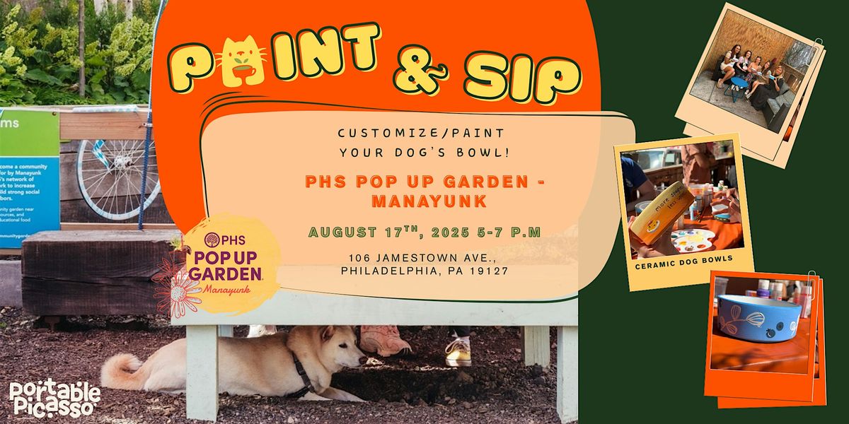 Paint & Sip - Paint a Dog Bowl!