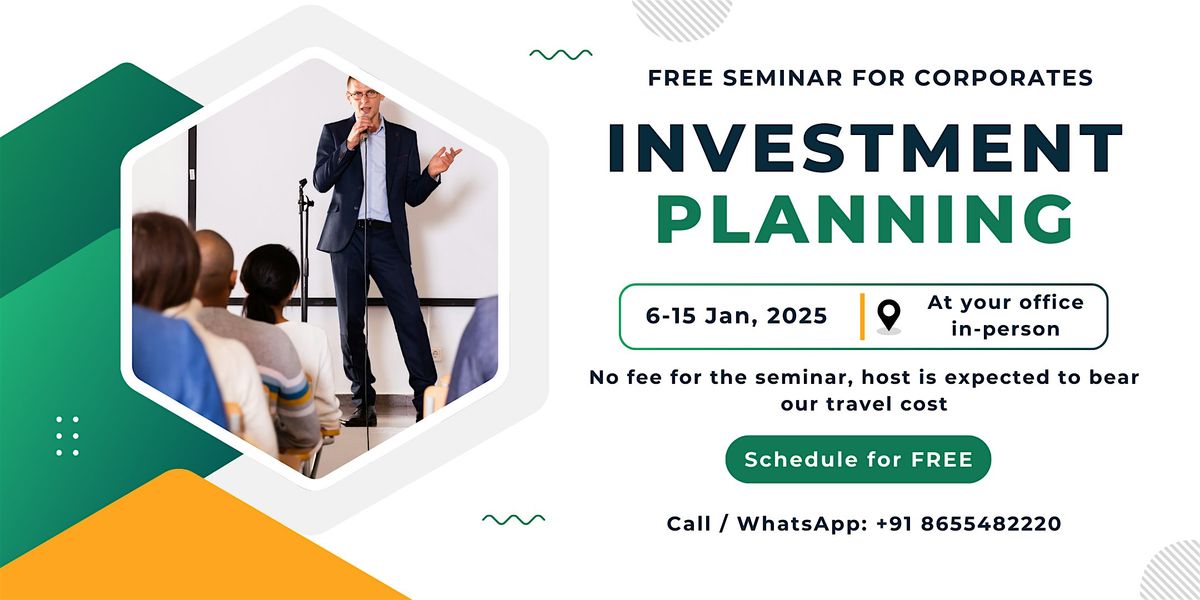 Free Seminar on Investment Planning with Experts