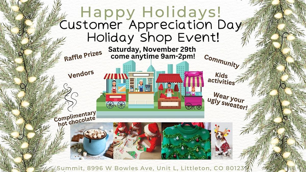Customer Appreciation Day Small Business Saturday Holiday Shop