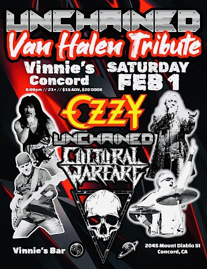 Unchained - Van Halen Tribute with Ozzy Unchained and Cultural Warfare