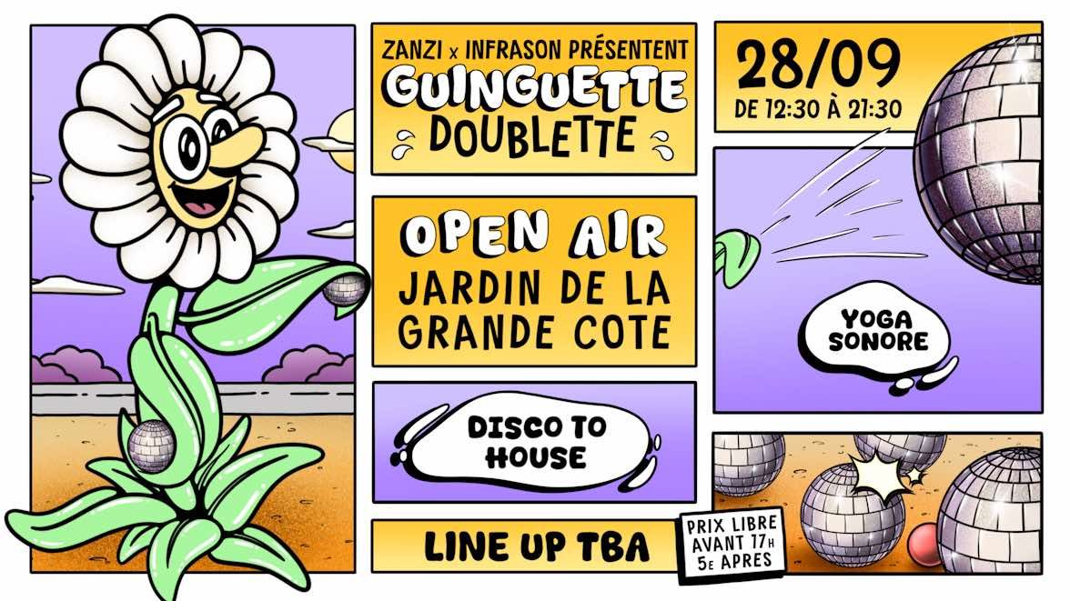 ZANZI x INFRASON | OPEN AIR : Guinguette Doublette