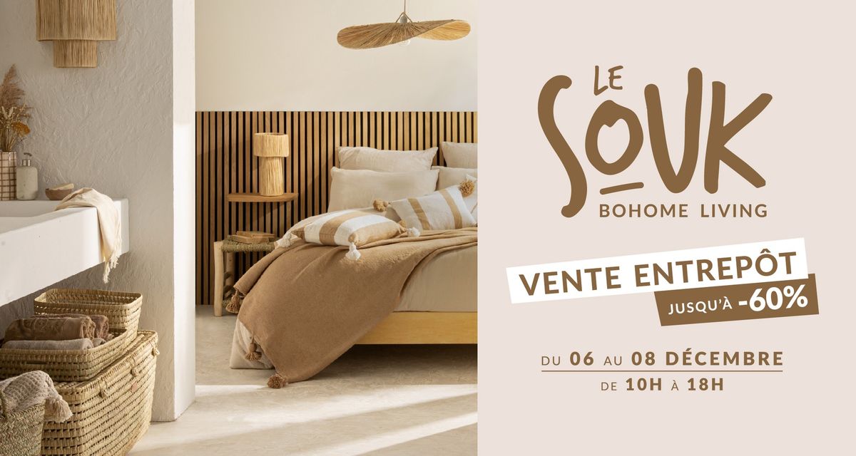 Le souk Bohome Living | Vente de d\u00e9coration en entrep\u00f4t 