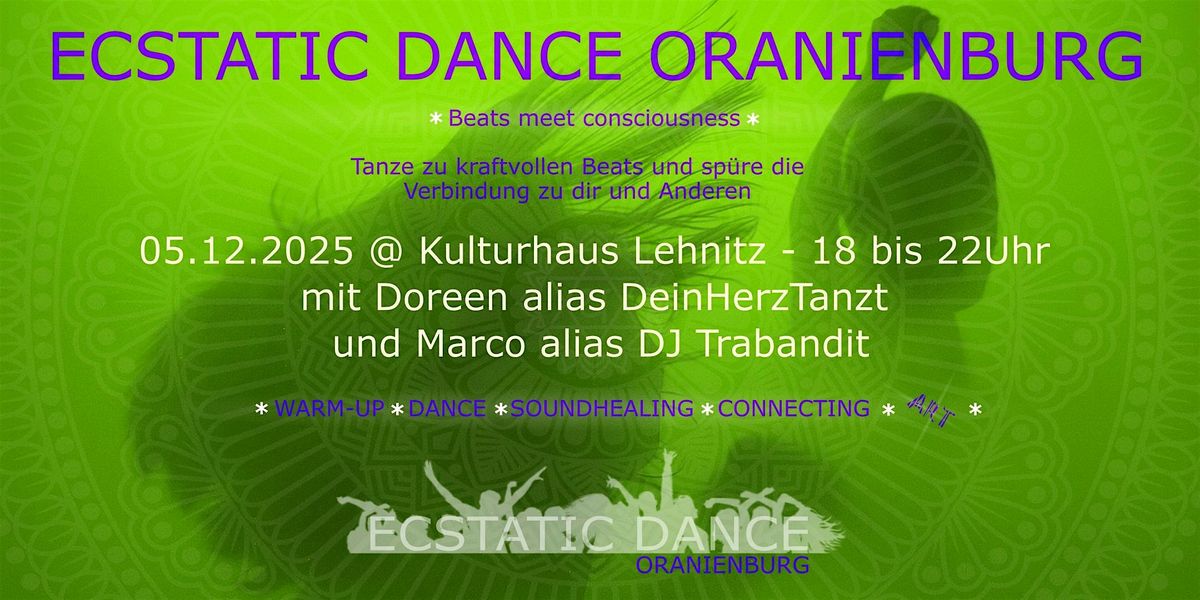 Ecstatic Dance Oranienburg -  Beats meet consciousness