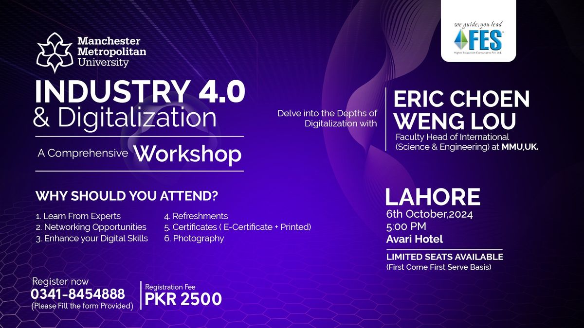 Industry 4.0 & Digitalization Workshop With Eric Choen Weng Lou