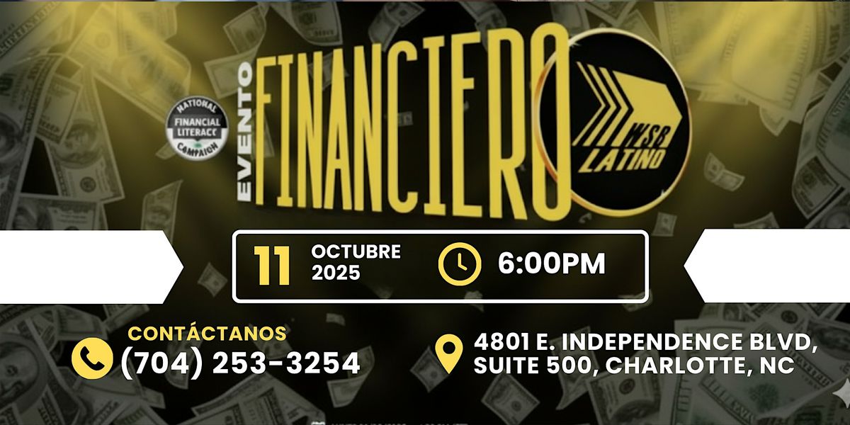 Gran Evento Financiero: Aprende a Tomar el Control de tu Dinero