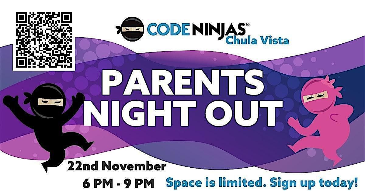 Parents Night Out at Code Ninjas Chula Vista (7-14 Years)