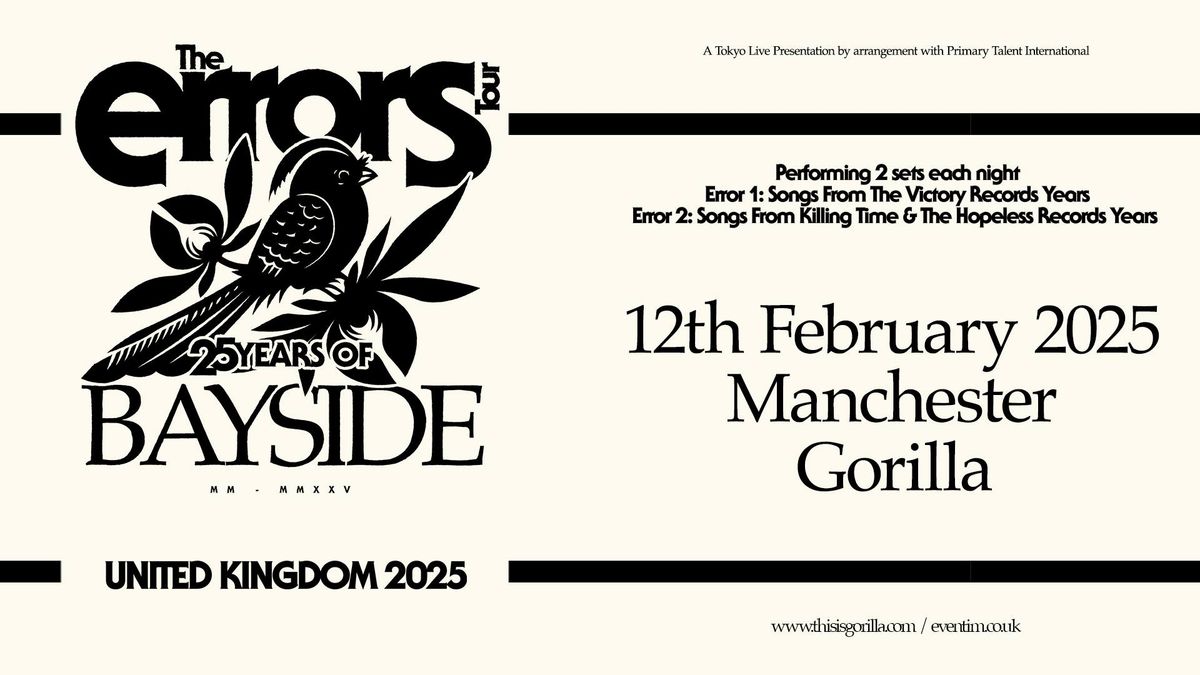 25 Years of Bayside | Manchester