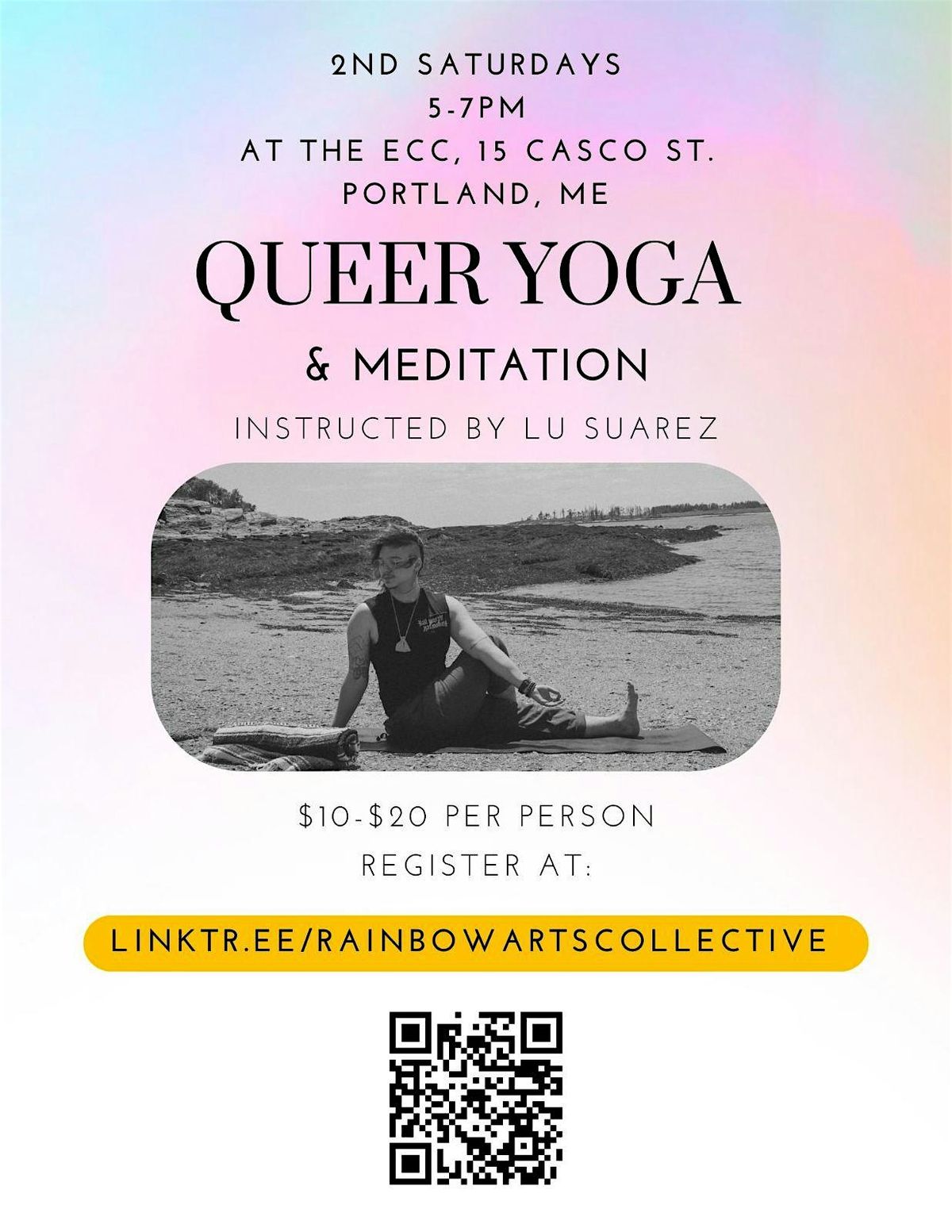 Queer Yoga and Meditation with Lu, Mar. 8th