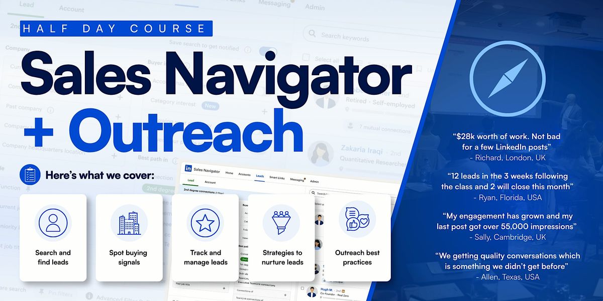 Sales Navigator & Outreach (Half Day Course) - PHOENIX, Holiday Inn ...