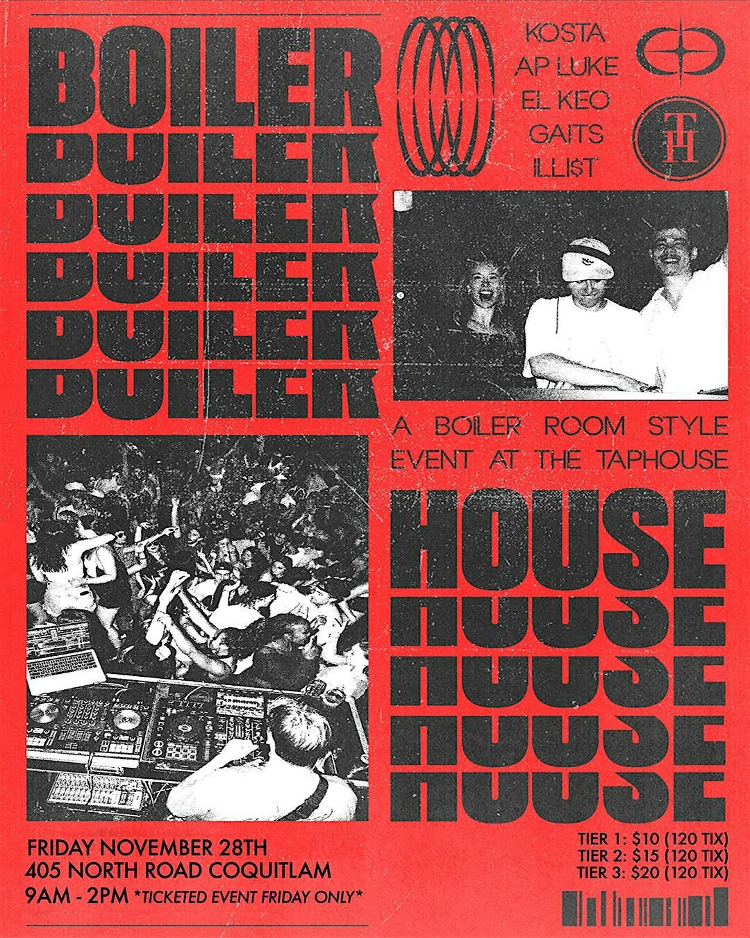 Taphouse Boiler Room style event