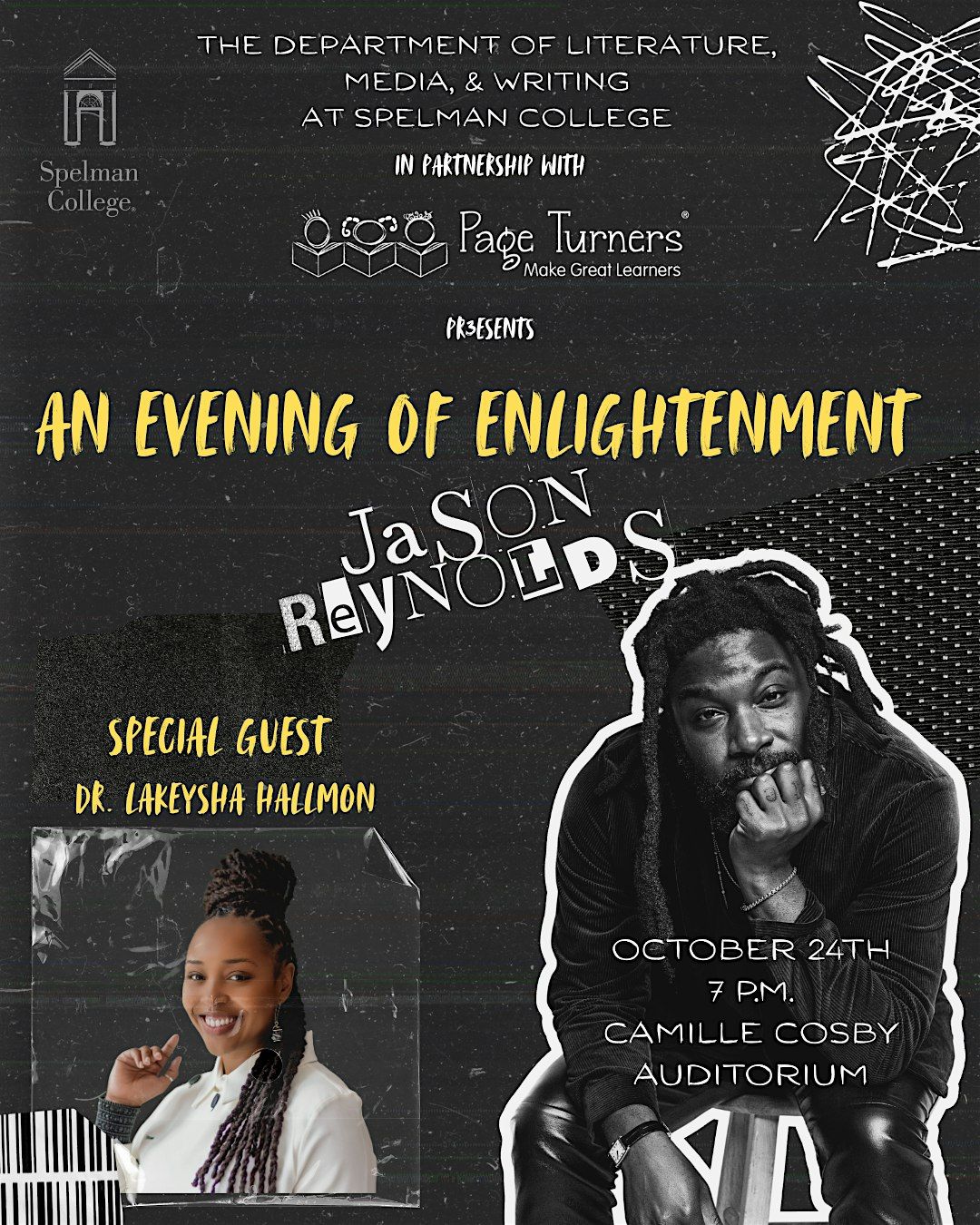 An Evening of Enlightenment with Jason Reynolds and Dr. Lakeysha Hallmon