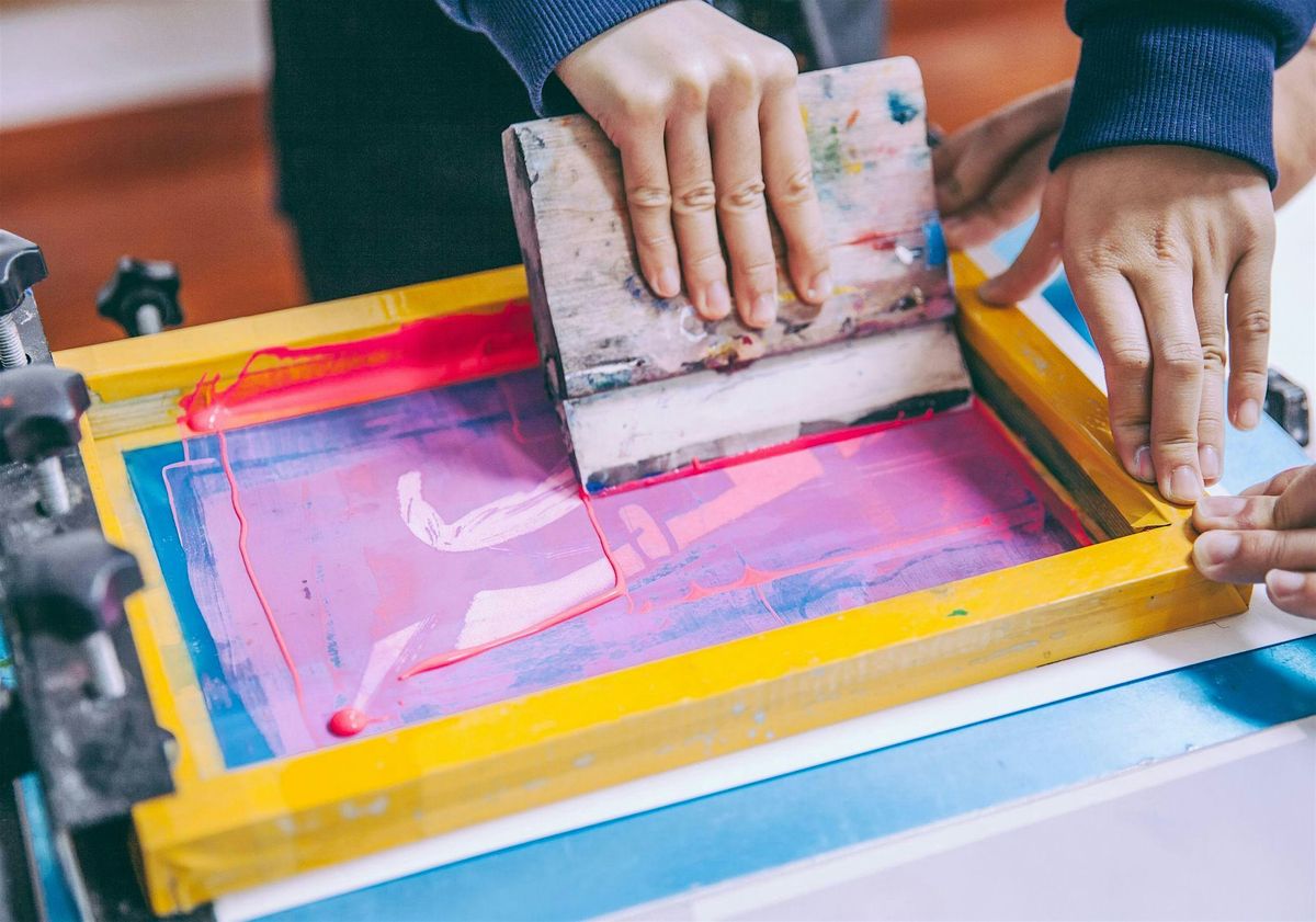 Christmas Day Apron Screen Printing with Noons Studio