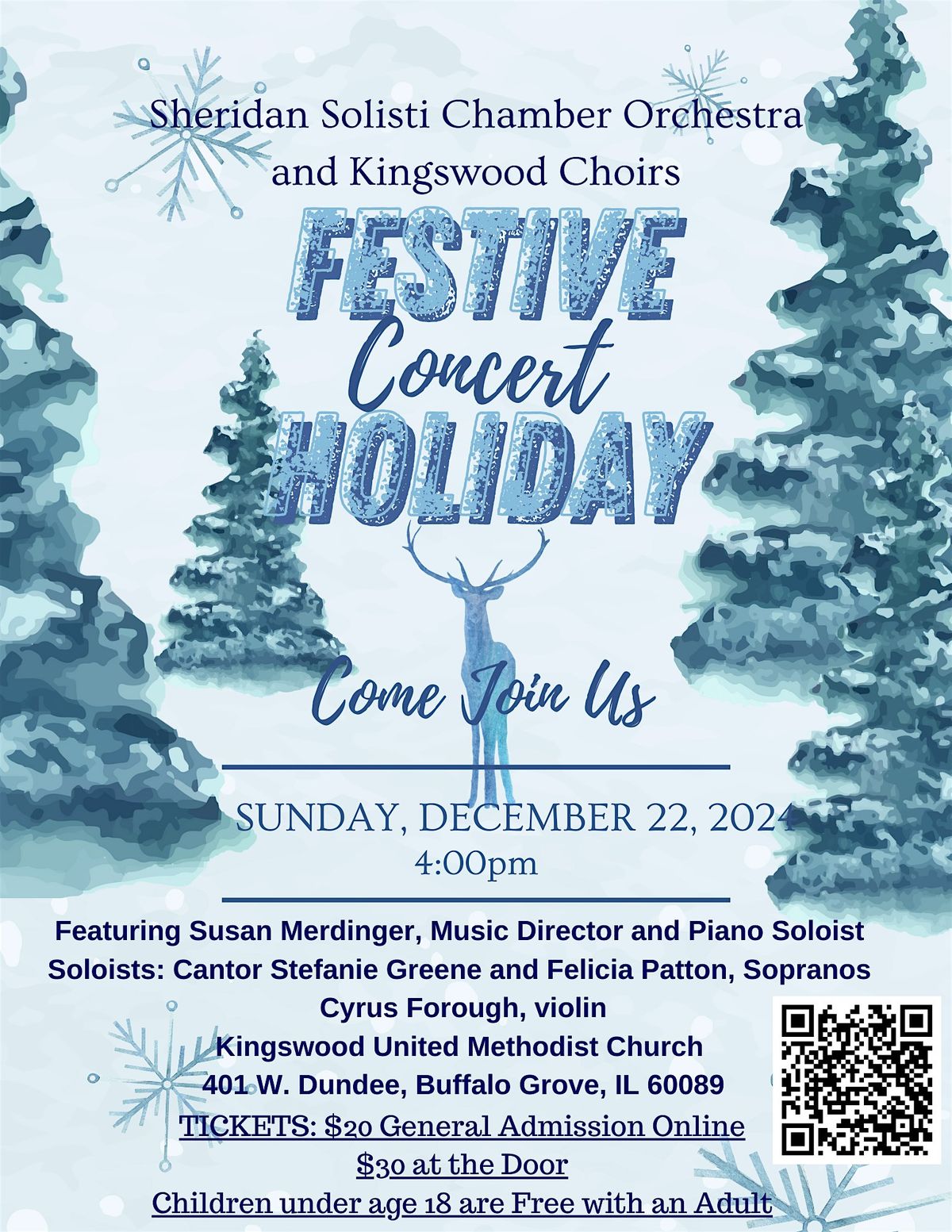 A Festive Holiday Concert  Sheridan Solisti and the Kingswood Choir