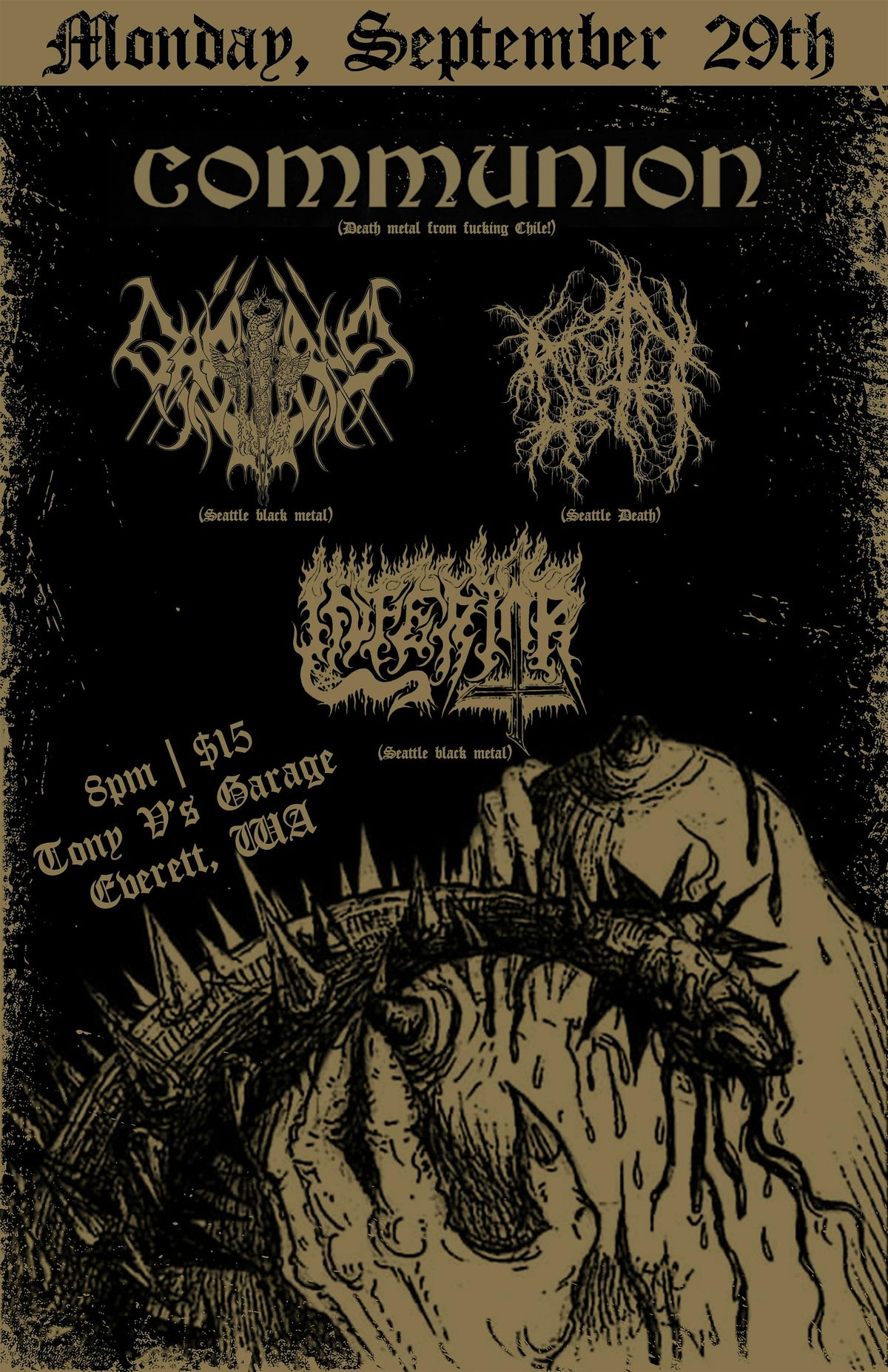 Communion Metal from Chile  at Tony V's