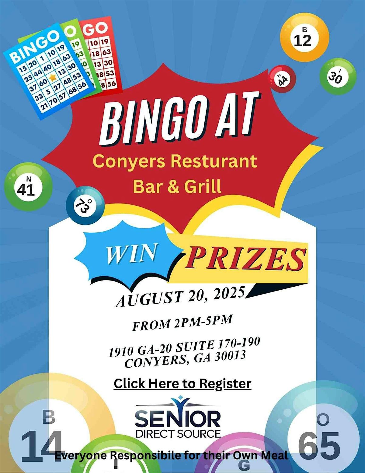 Senior Direct Source Presents Senior Bingo Fun