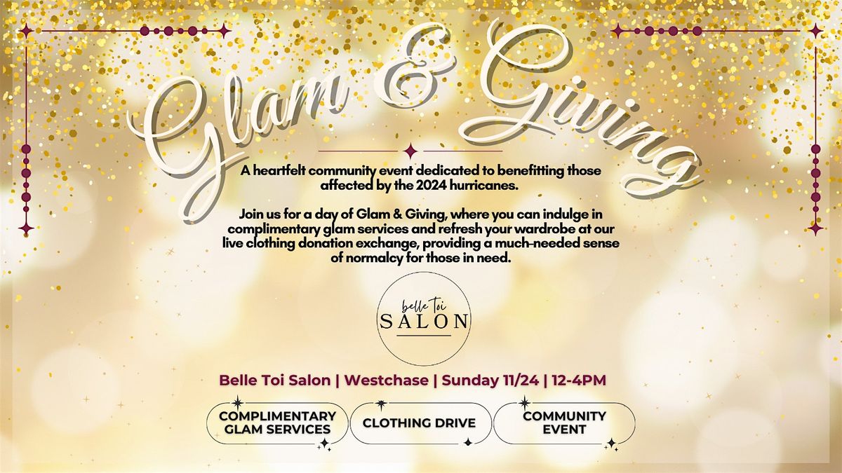 Glam & Giving: A Community Event