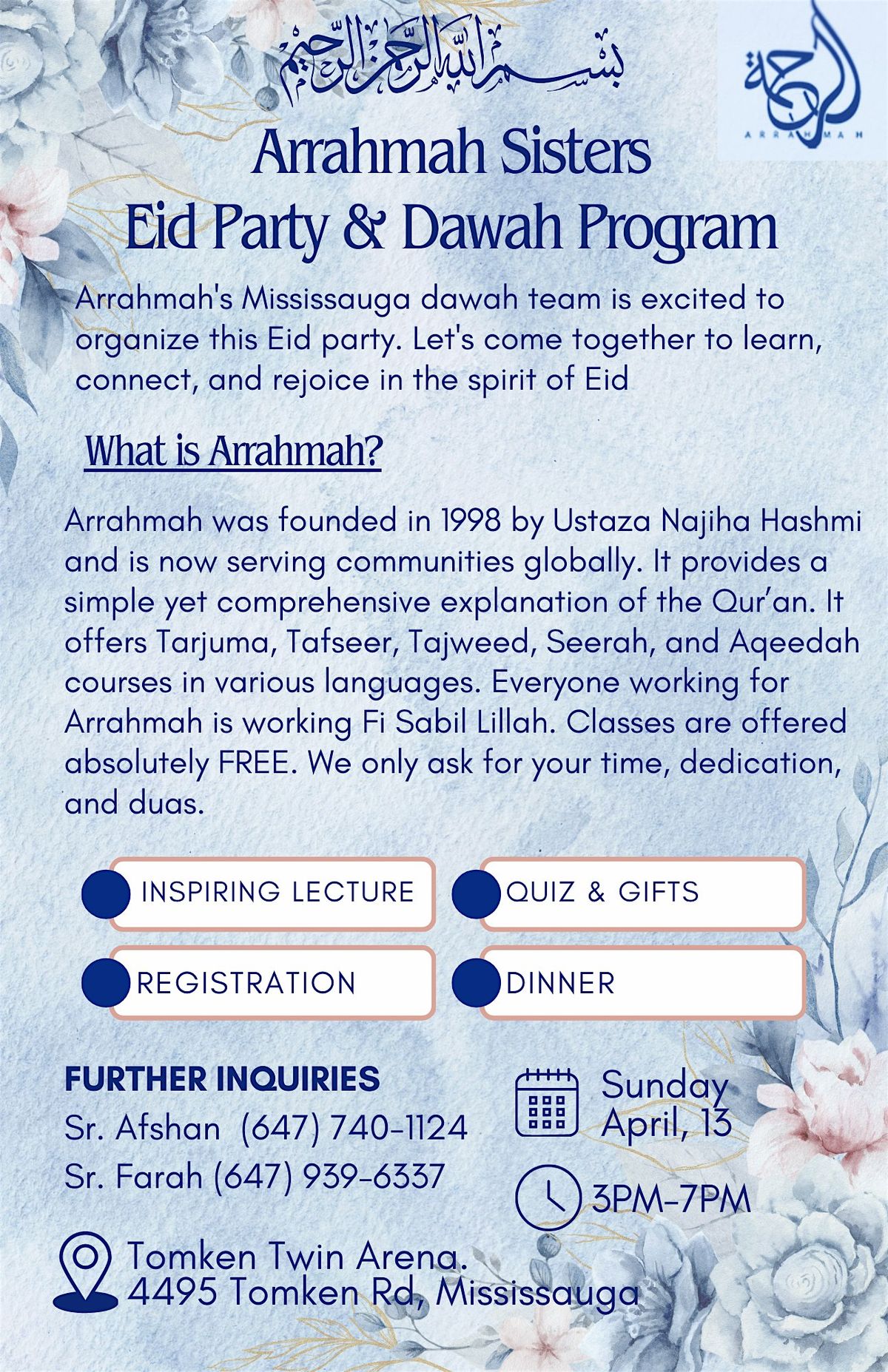 Arrahmah Sisters Eid Party & Dawah Program