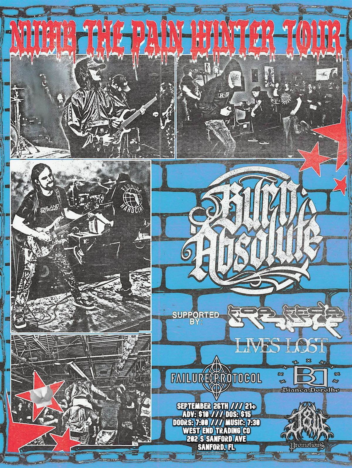 J & W Promotions Presents: Burn Absolute & Friends