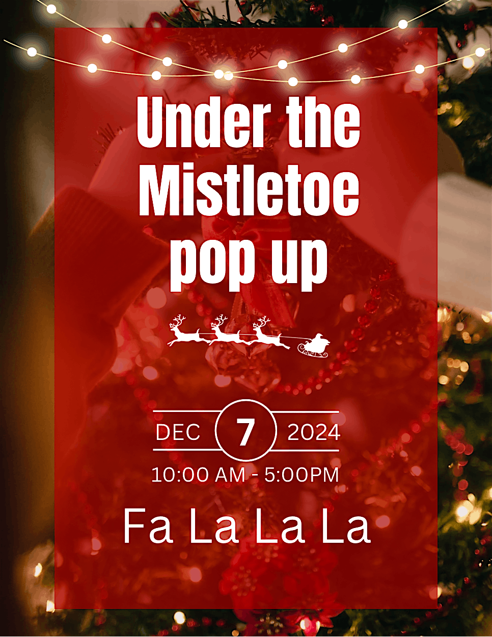 Under the Mistletoe Christmas PopUP