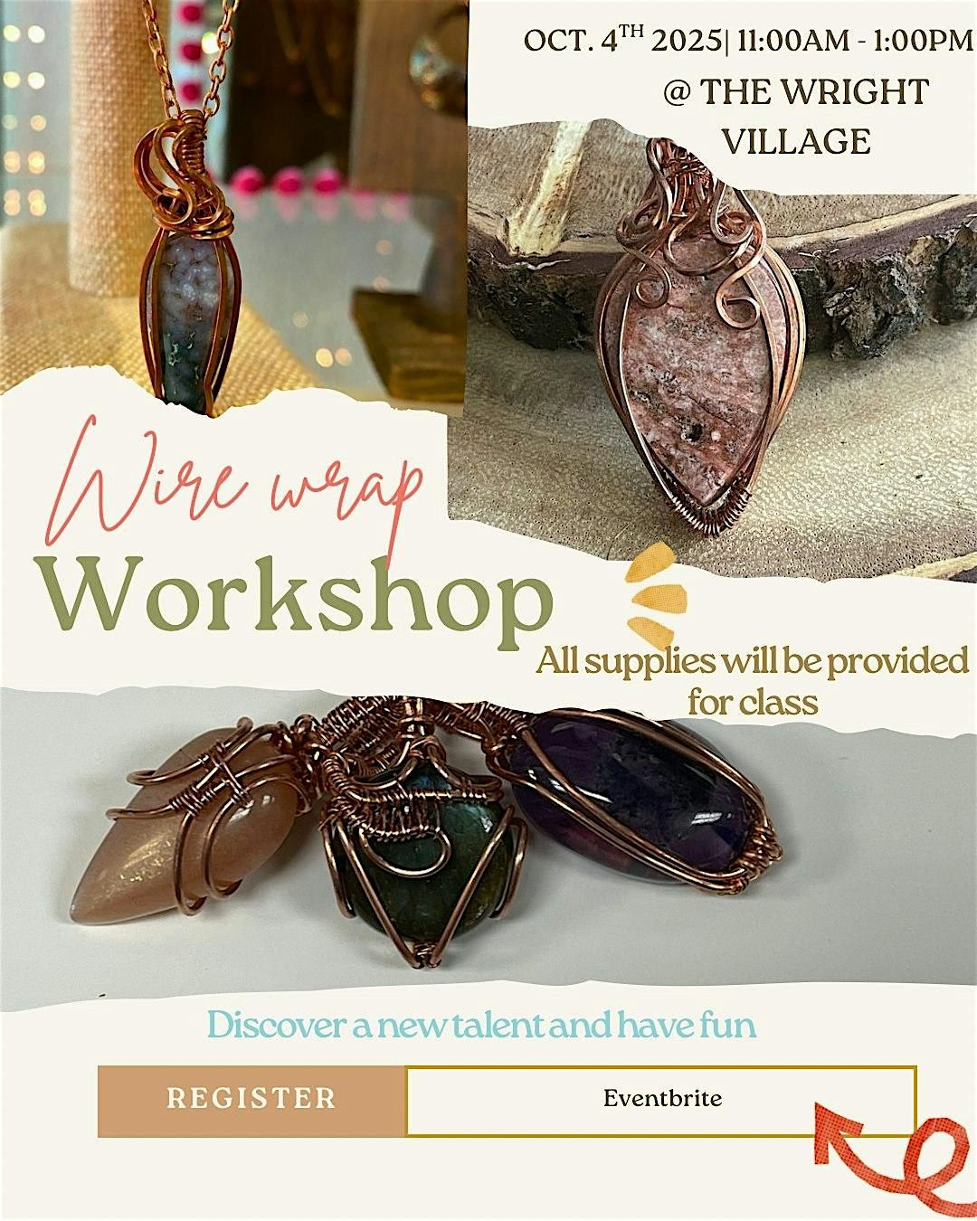 Wire Art Pendant for beginners
