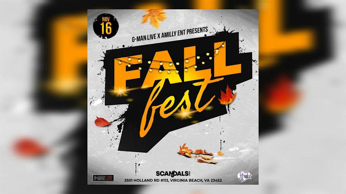 G-Man Live & Amilly Ent presents Fall Fest