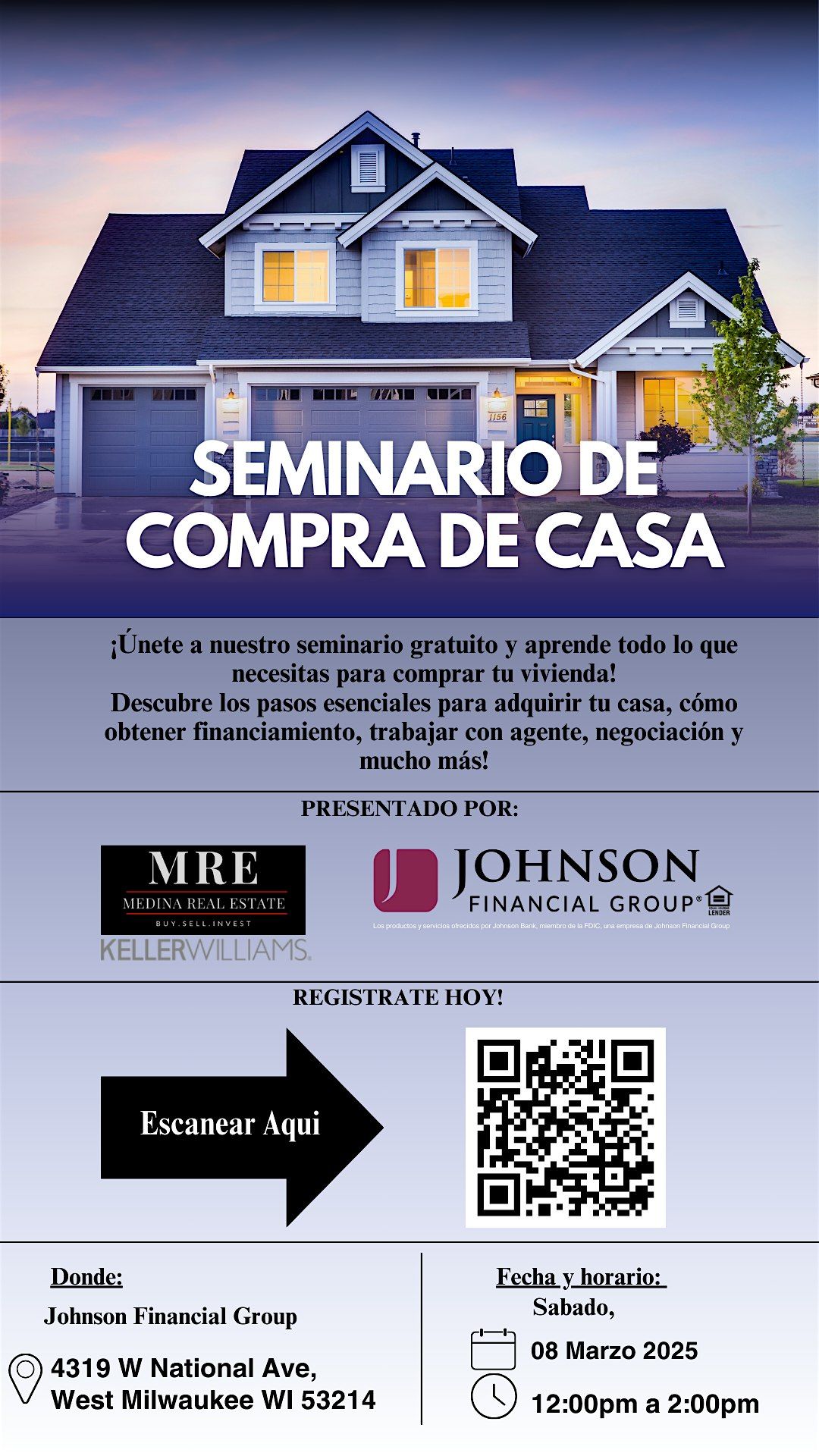 Seminario para Compradores de Vivienda  \u00a1Aprende c\u00f3mo ser due\u00f1o de tu hogar