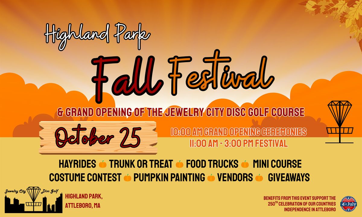 Fall Festival and Grand Opening of the Jewelry City Disc Golf