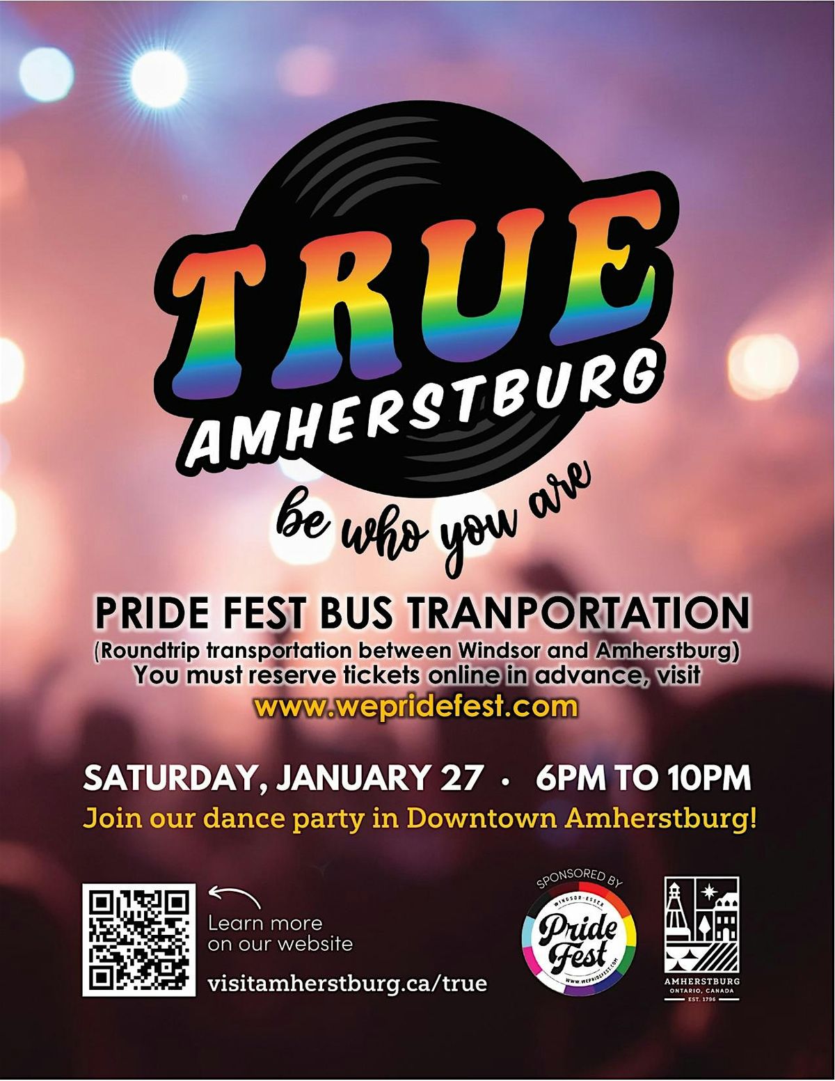 PRIDE FEST BUS TO TRUE FESTIVAL